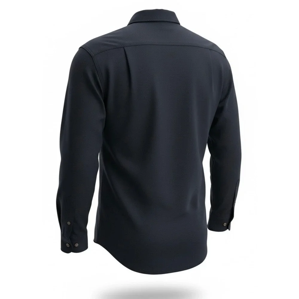 Carhartt FR Flame Resistant Work Shirt Navy Blue Size Large Style 294 20 Cat 2 - Picture 4 of 13